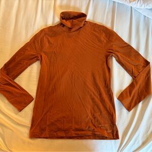 J. Crew Burnt Orange Turtleneck Long Sleeve Top